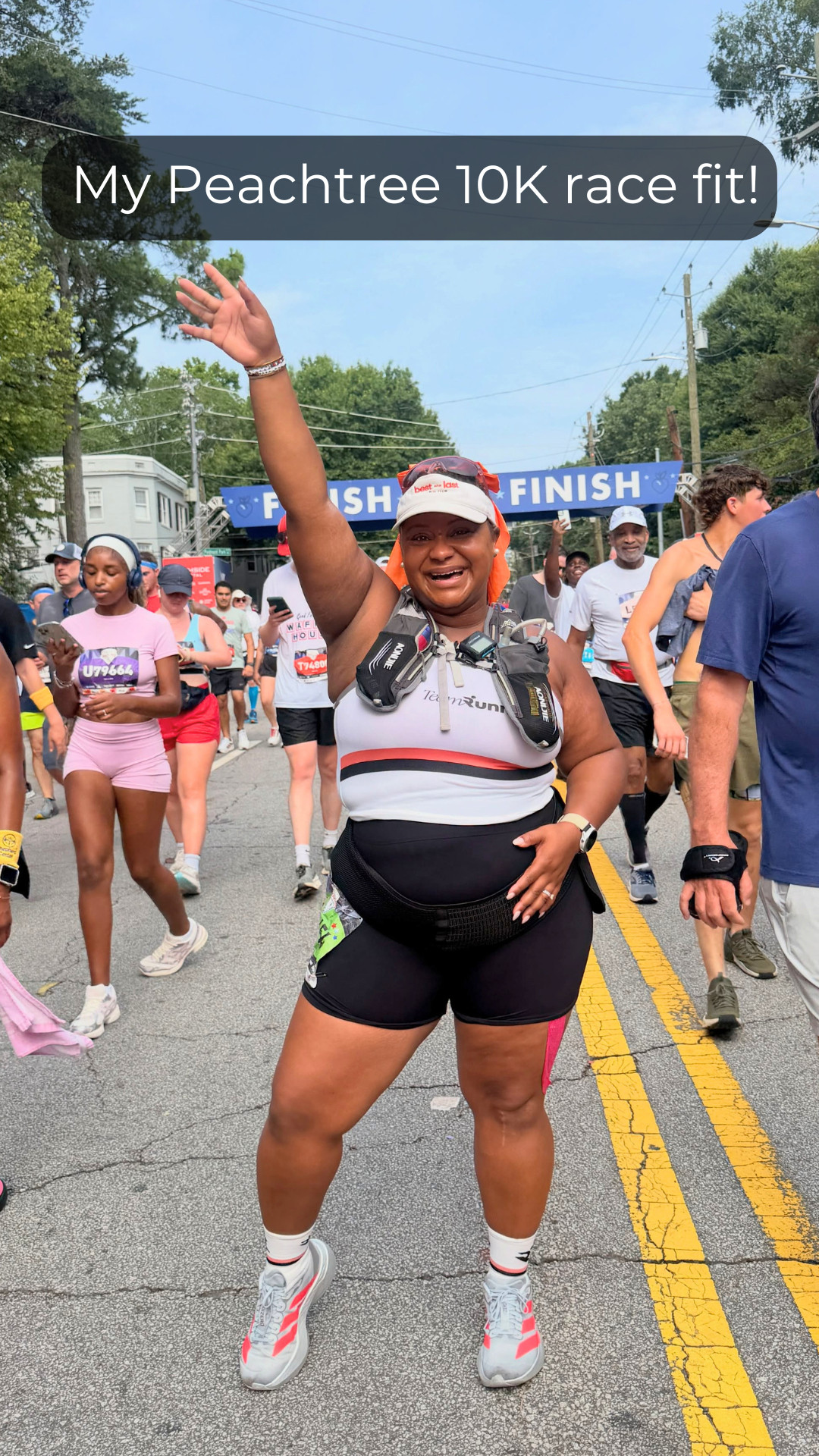 Linking some of my race day look!! Tank top and socks are from the Runna website! 

 #LTKfitnessgoals #LTKActive #LTKMidsize