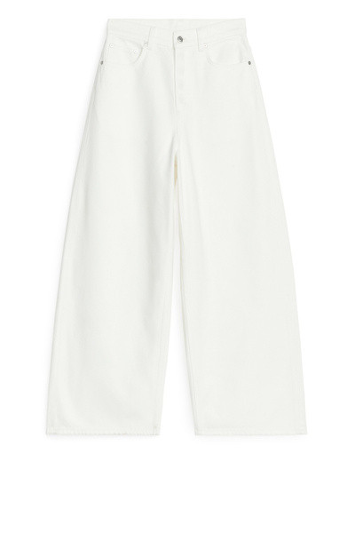 TULSI Relaxed Jeans – White – Women – ARKET GB | Arket UK