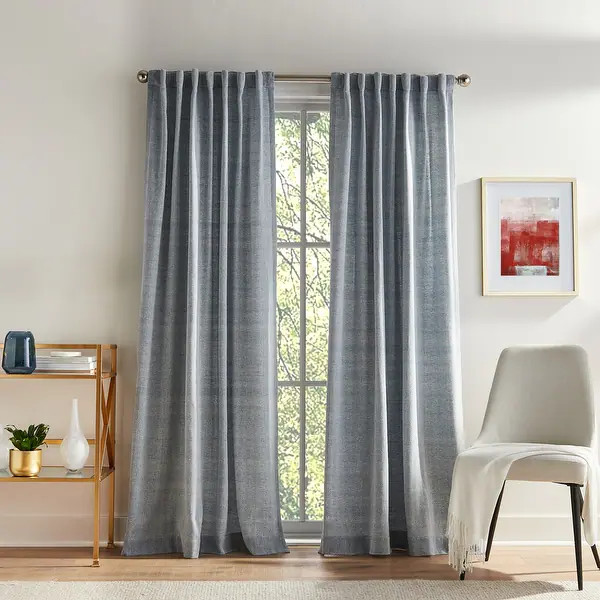 Tommy Hilfiger Herringbone Curtain Panel Pair - Bed Bath & Beyond - 36367182 | Bed Bath & Beyond