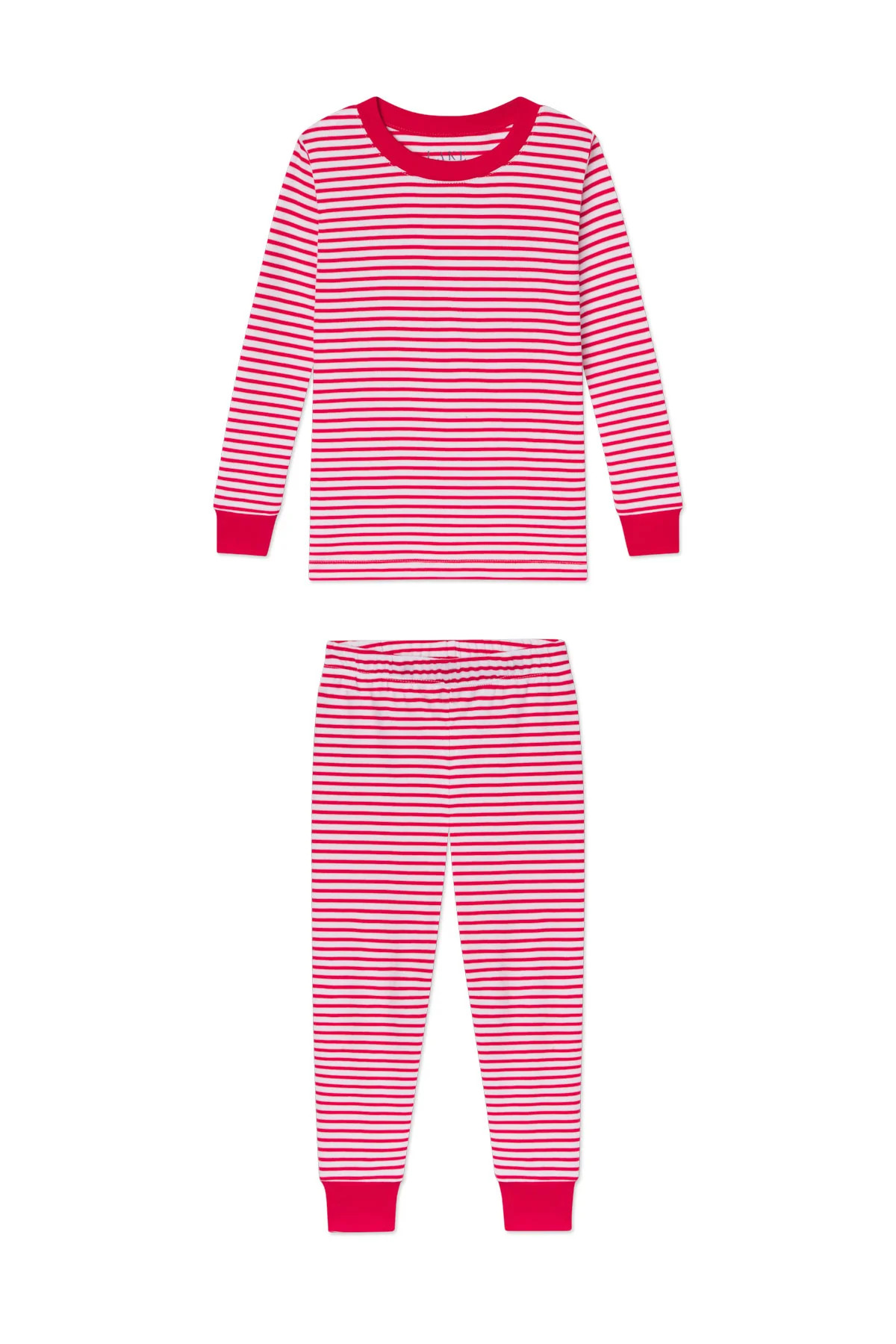 Kids Long-Long Set in Classic Red Voyager Stripe | Lake Pajamas