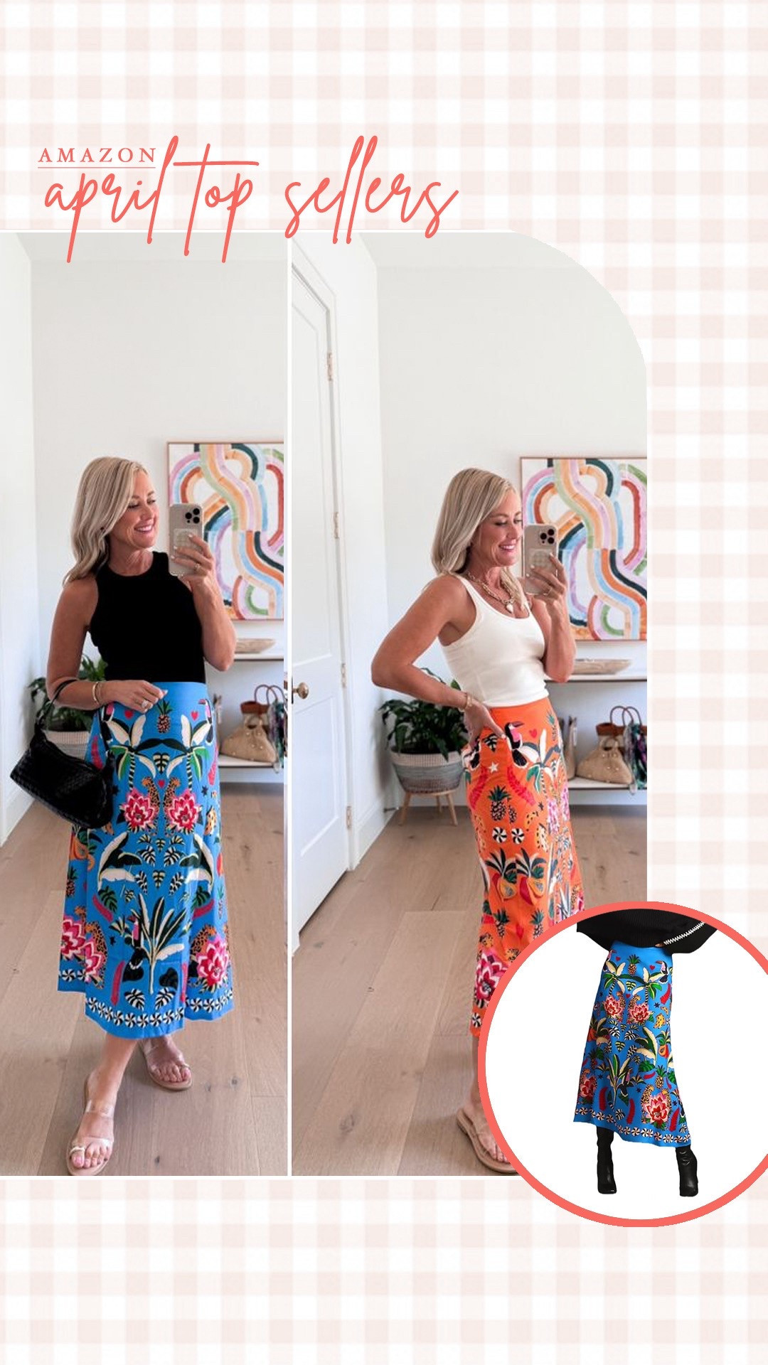 April Amazon Top Sellers | Hi Sugarplum! #sugarplumstyle #sugarplumfaves #amazon #topsellers #mostloved

Size small skirt and tanks

#LTKFindsUnder50 #LTKSeasonal #LTKOver40