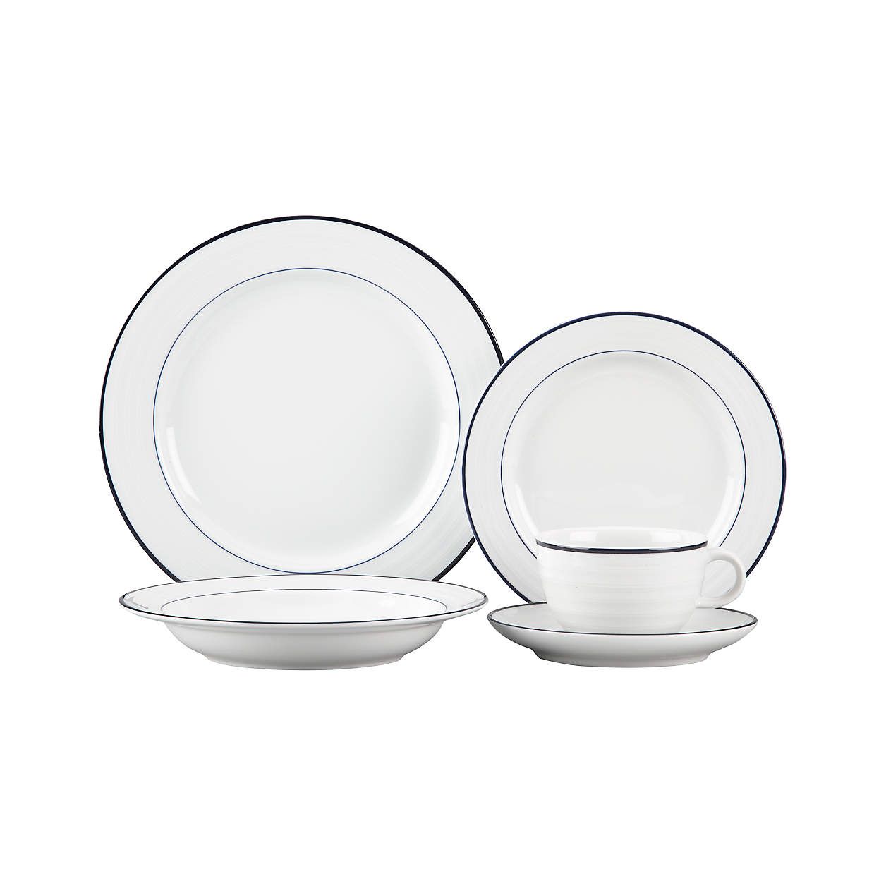 Roulette 5-Piece Place Setting + Reviews | Crate and Barrel | Crate & Barrel
