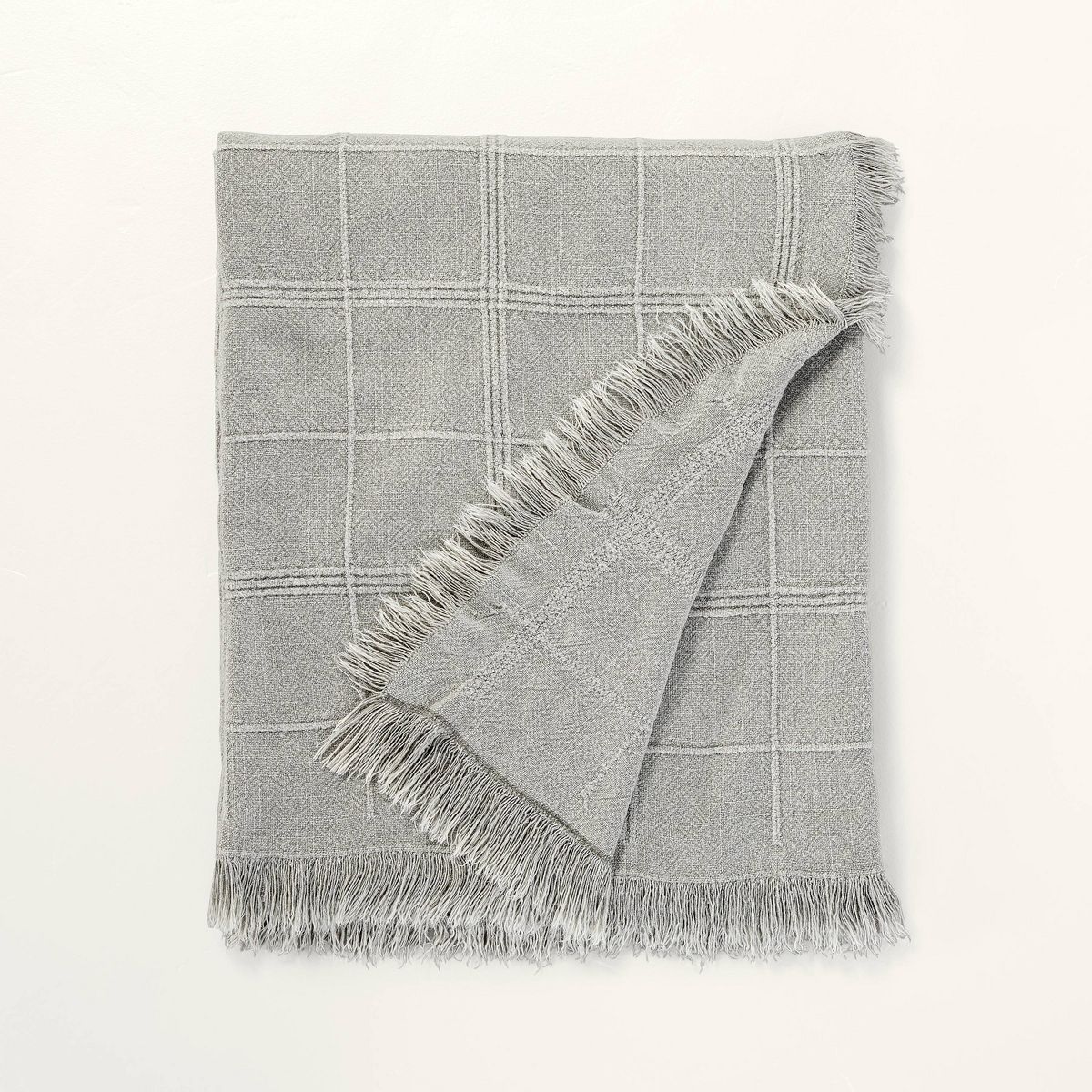 Textured Grid Lines Dobby Throw Blanket - Hearth & Hand™ with Magnolia | Target