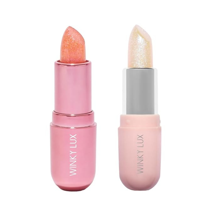 Winky Lux Pink Opal & Unicorn Glimmer Balm Duo – Nourishing pH Lip Balms with Color Changing Pi... | Amazon (US)