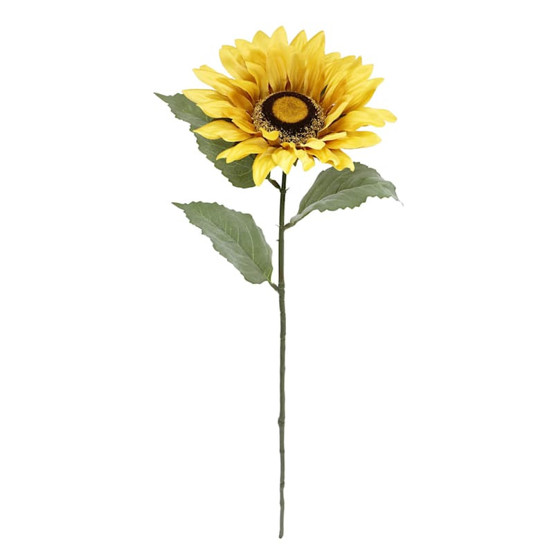 Yellow Sunflower Stem, 26" | At Home