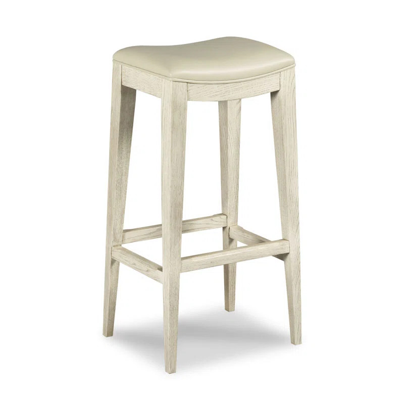Petite Upholstered Stool with Solid Wood Frame | Perigold