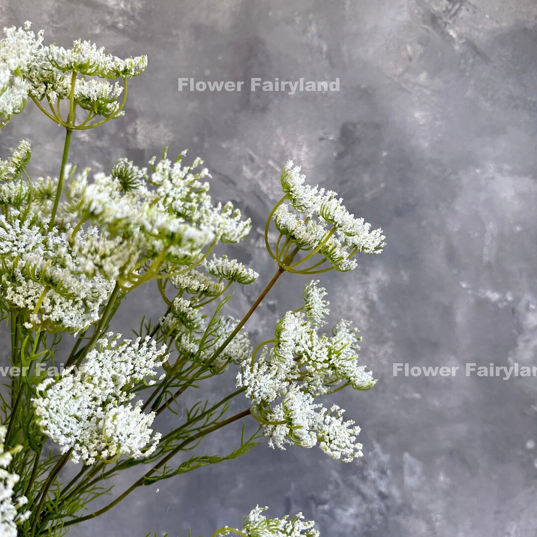 31 Faux Queen Anne's Lace Plant Artificial Flower DIY Centerpieces Wedding Bouquets Home Decors G... | Etsy (US)