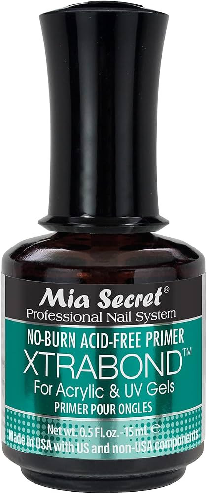 Mia Secret XTRABOND No-Burn Acid-free Primer 1/2 oz. for Acrylic and UV Gels | Amazon (US)