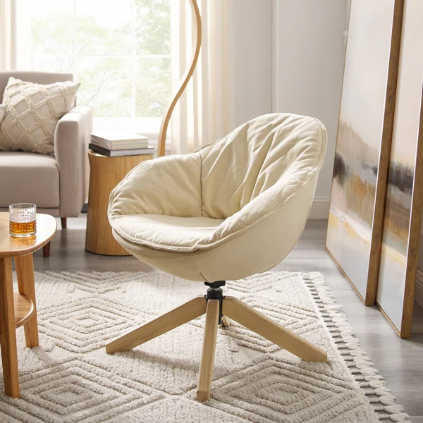 Occhipinti 28.35'' Wide Swivel Armchair | Wayfair North America