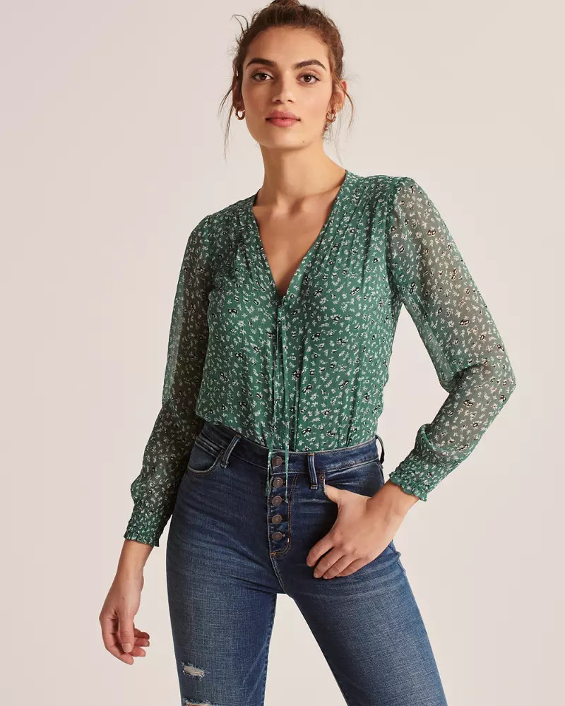 Blousy Bodysuit | Abercrombie & Fitch US & UK