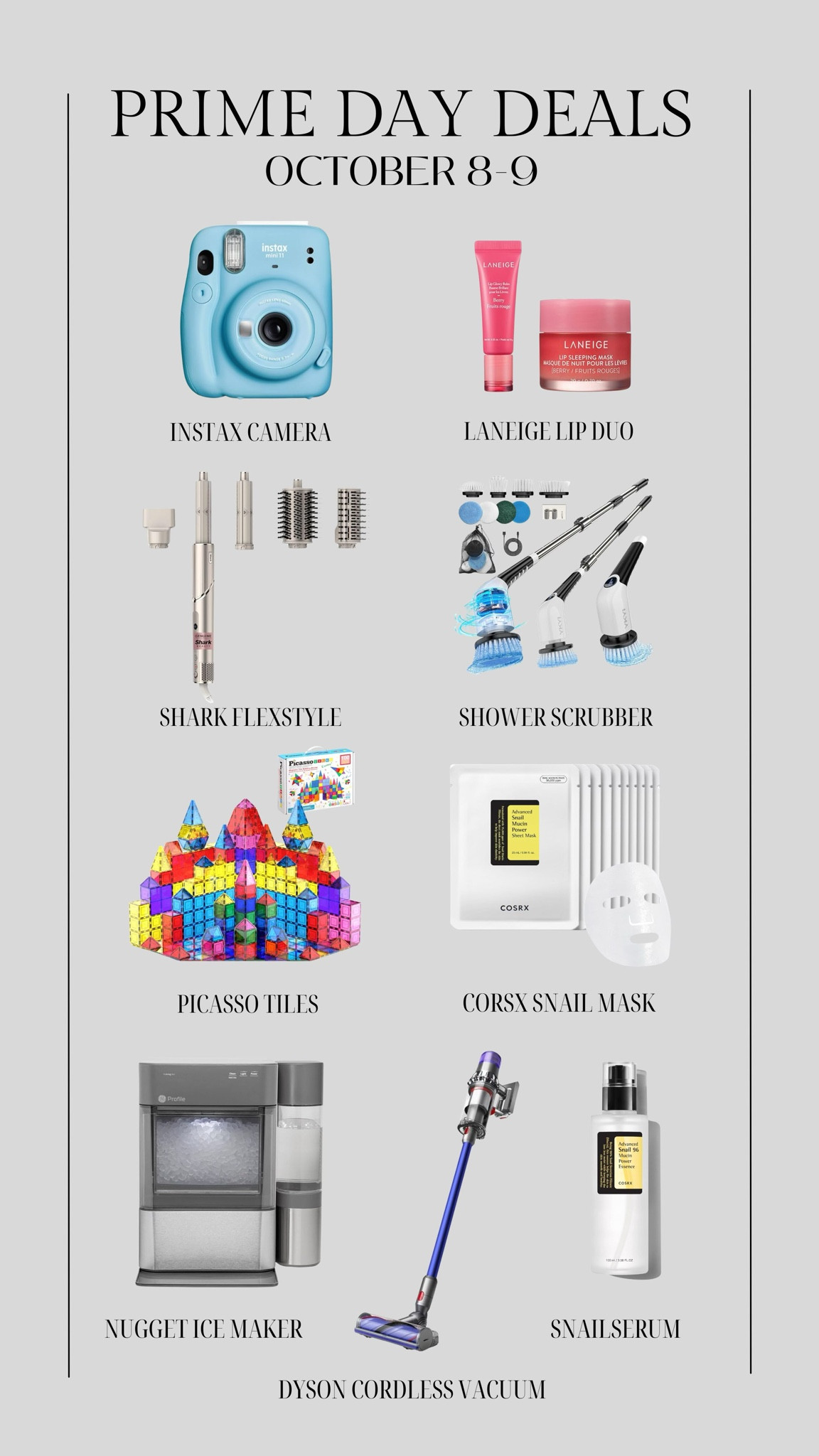 Amazon Prime Day Deals start today ✨

Prime deals, Amazon sale, prime day sale, kids Christmas gift, Amazon beauty, snail mask, snail serum, Picasso tiles sale, shower scrubber, pebble ice machine, Dyson vacuum sale, ice machine sale, Laneige sale, teen girl gift, gift for her, gift guide, Christine Andrew 

#LTKSaleAlert #LTKxPrimeDay #LTKFindsUnder100