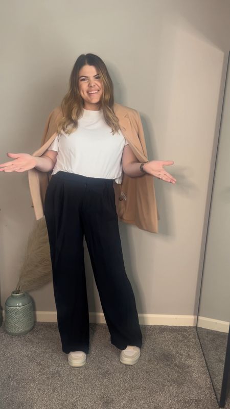 Ways I’d style a neutral blazer for work this spring! I wore outfit # 1 today. 
Use code UNFILTEREDLIFEXSPANX for $ off spanx work pants (the comfiest pants I own)
Smart casual, business casual, business professional, neutral blazer, smart casual, trousers, midsize size 12

#LTKcurves #LTKFind #LTKworkwear