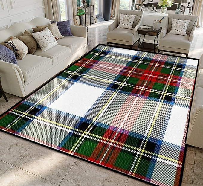 Clan Stewart Dress Tartan Plaid Pattern Rugs Soft Non-Slip Indoor Outdoor Living Room Bedroom Kid... | Amazon (US)