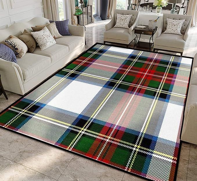 Clan Stewart Dress Tartan Plaid Pattern Rugs Soft Non-Slip Indoor Outdoor Living Room Bedroom Kid... | Amazon (US)