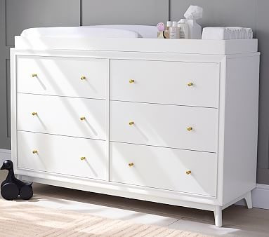 Sloan Extra Wide Dresser &amp; Topper | Pottery Barn Kids