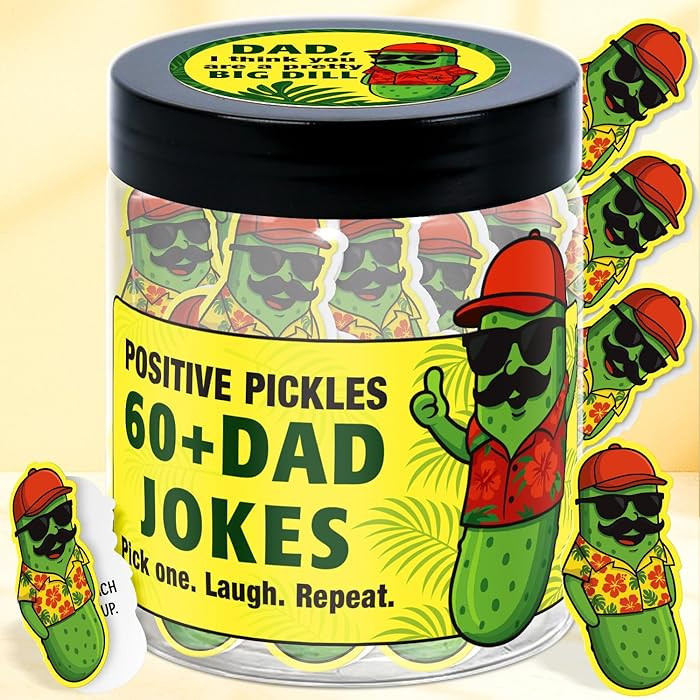 Dad Jokes Affirmation Cards Jar - Funny Dad Gifts - Fathers Day, Christmas, Birthday Gifts For Da... | Amazon (US)