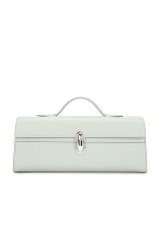 Savette Slim Symmetry Pochette Bag in Mint | FWRD 
