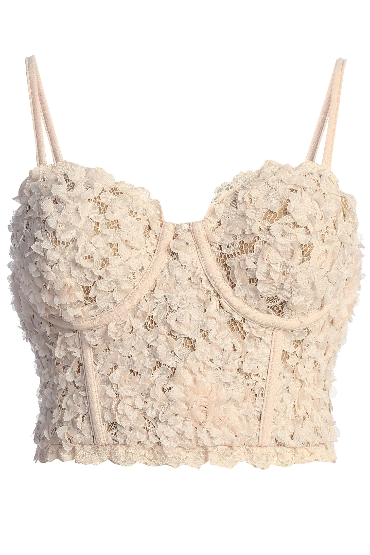 Blush Yours Truly Lace Corset L | JLUXLABEL