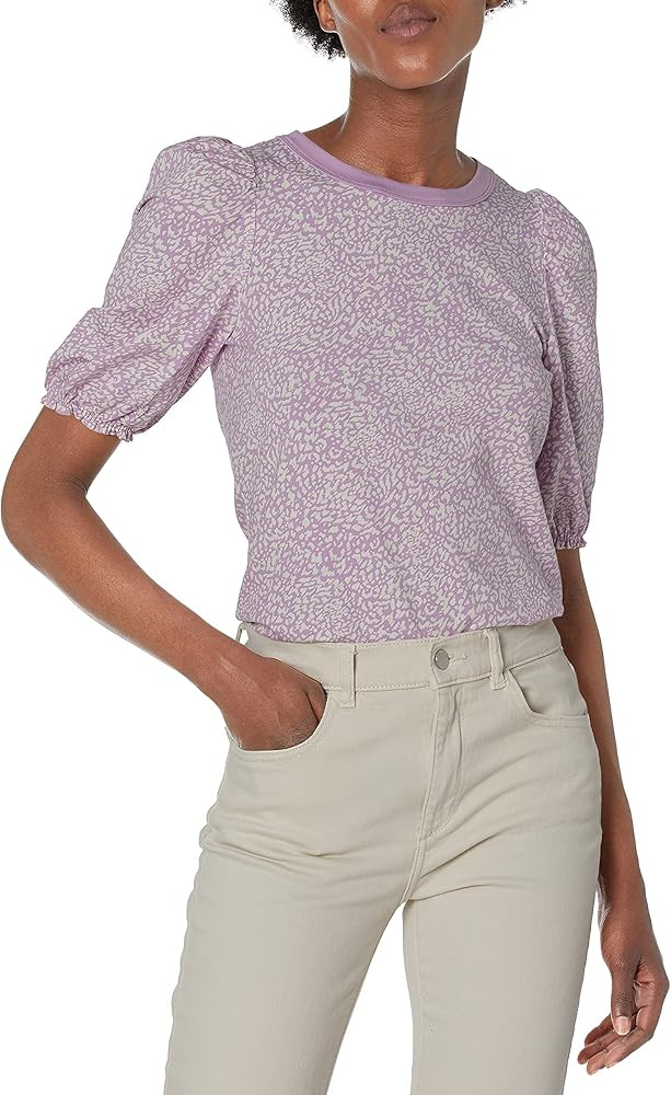 Amazon Essentials Women's Classic-Fit Puff Short-Sleeve Crewneck T-Shirt | Amazon (US)