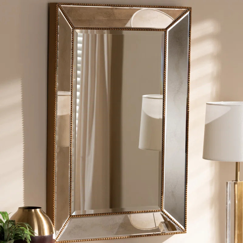 Junious Rectangle Wood Wall Mirror | Wayfair North America