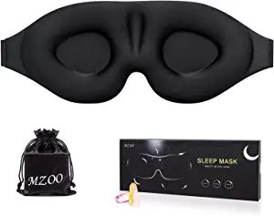 MZOO Sleep Eye Mask for Men Women, 3D Contoured Cup Sleeping Mask & Blindfold, Concave Molded Nig... | Amazon (US)