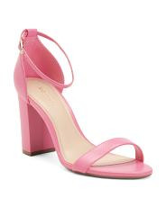 Made In Brazil Leather Isabelli High Block Sandals | TJ Maxx