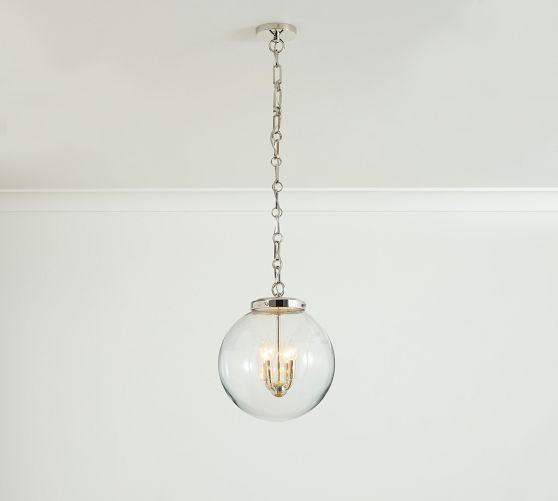 Anthony Recycled Glass Globe Pendant (14"-18") | Pottery Barn (US)