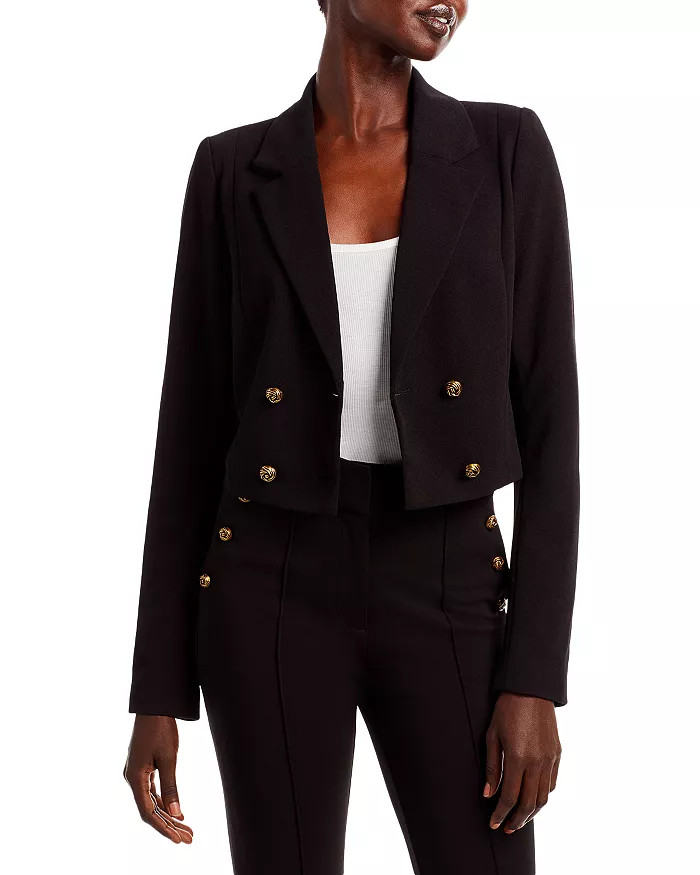 Knot Button Crop Blazer - 100% Exclusive | Bloomingdale's (US)