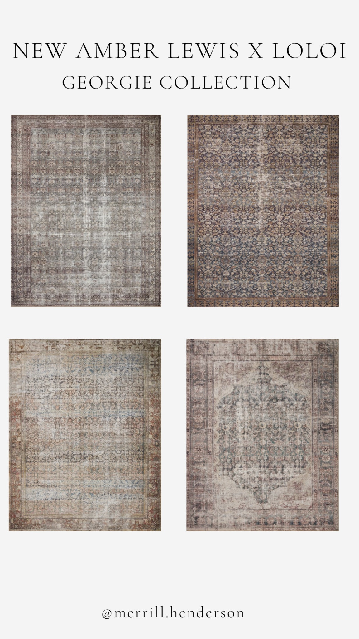 New Amber Lewis x Loloi rugs. Amber Interiors. Neutral rugs. Loloi rugs. 

#LTKhome