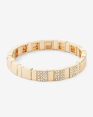 Square Pave Stretch Bracelet | Express