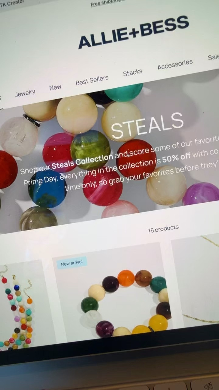 Allie + Bess 50% off sale with code STEALS!!