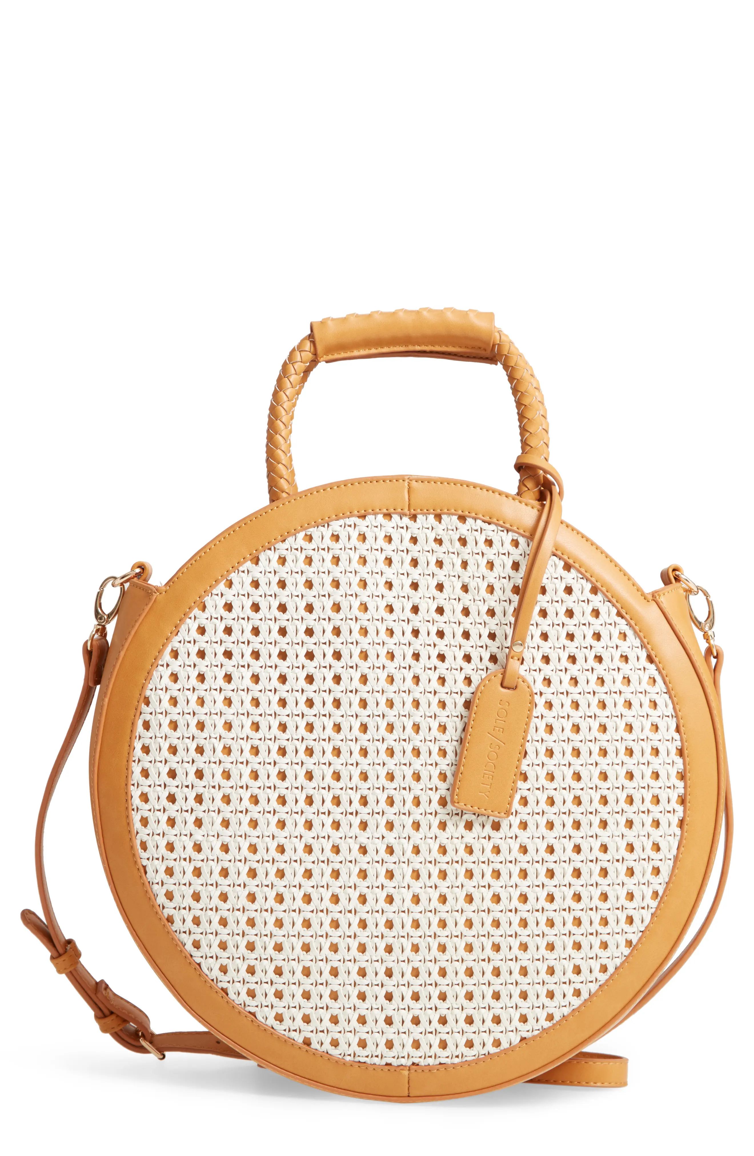Nikole Faux Leather Circle Tote | Nordstrom