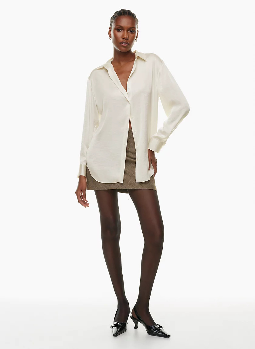 SAIL SATIN SHIRT | Aritzia