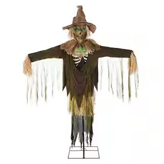 Home Accents Holiday 7 ft. Animated Swamp Scarecrow 23TK56728 - The Home Depot | The Home Depot