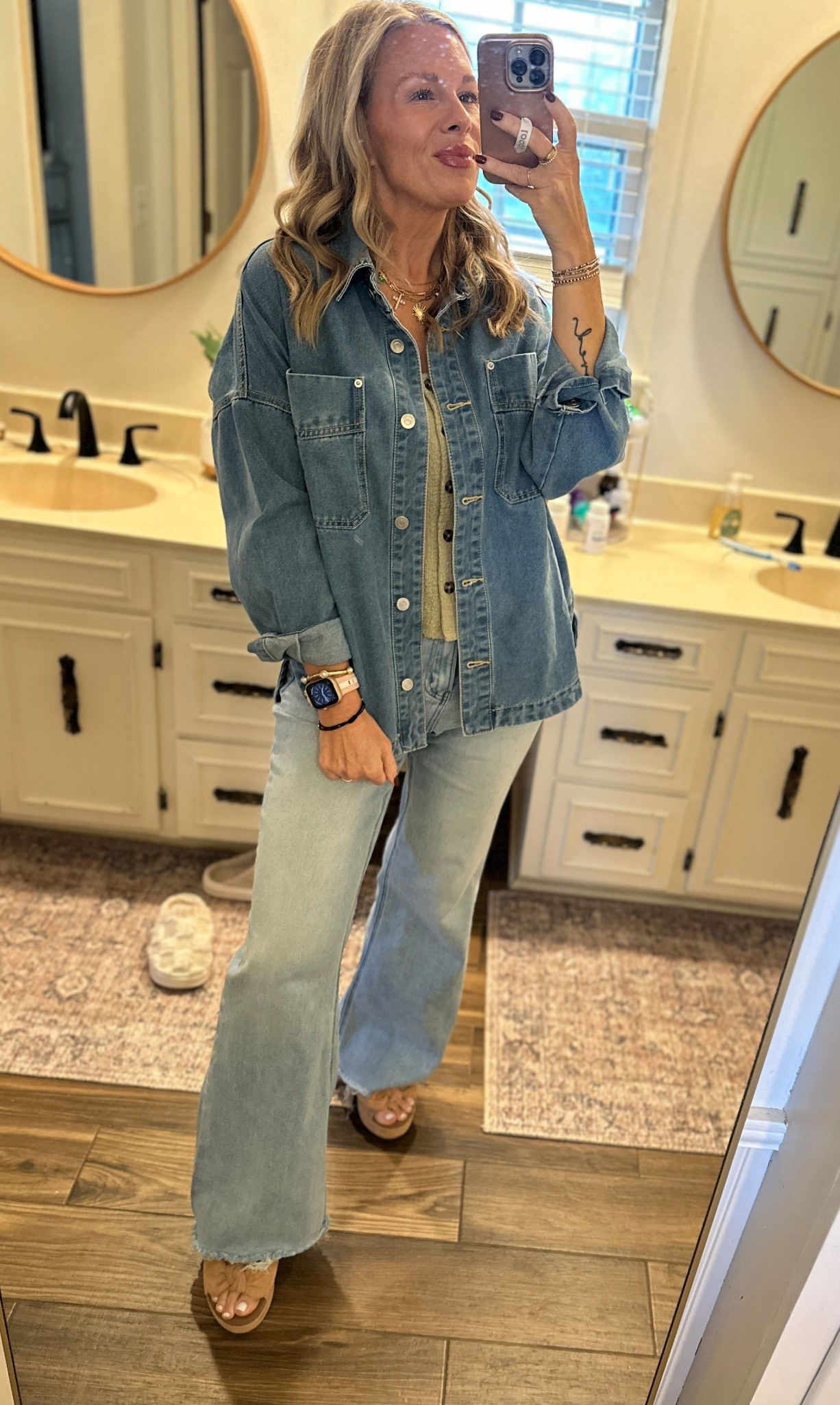 Loveeee all of these pieces! Small jacket, small button down top, 27 in jeans. 

#LTKActive #LTKStyleTip #LTKSeasonal