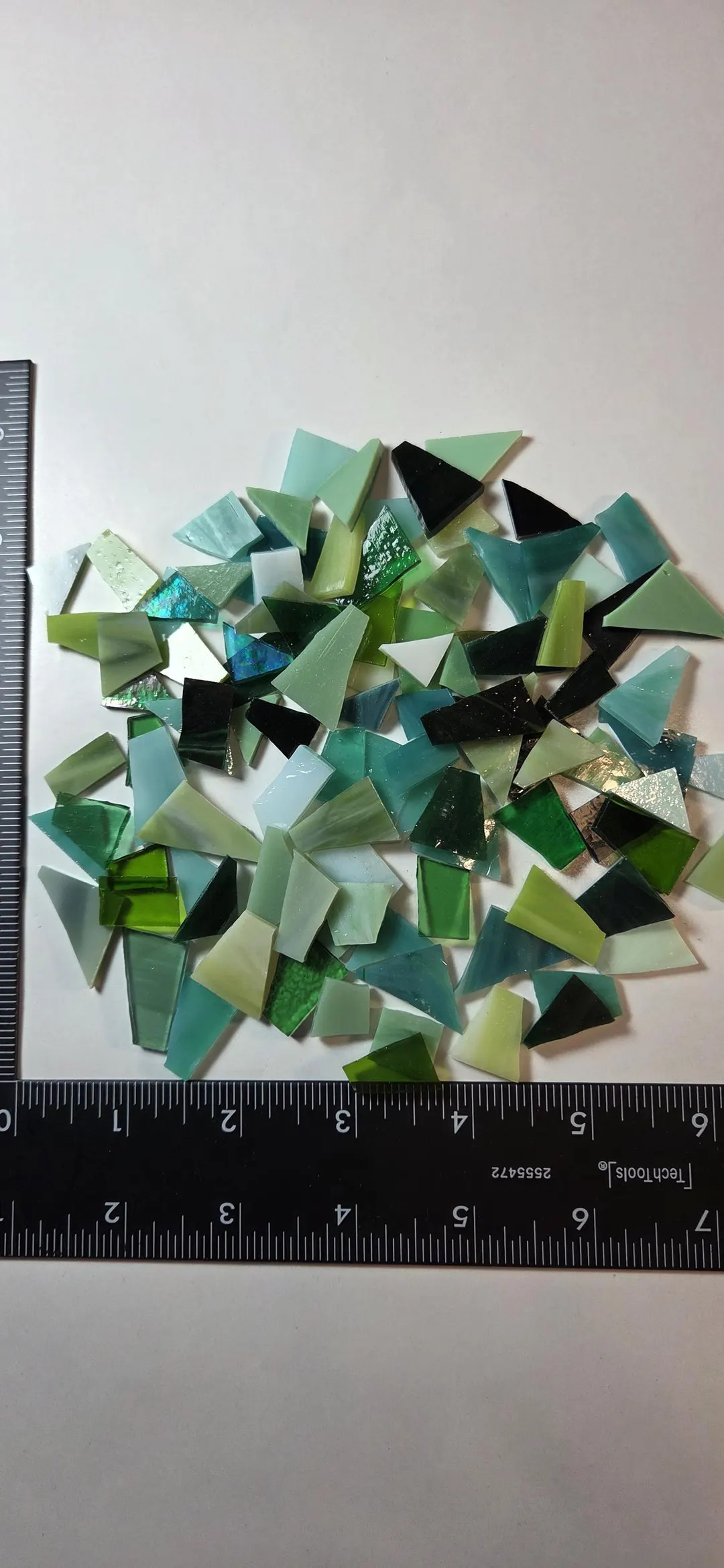 100 PIECES of Cut ASSORTED Ready-to-use GREEN Mix Streaky, Iridescent Solid Opal-stained Glass Mo... | Etsy (US)