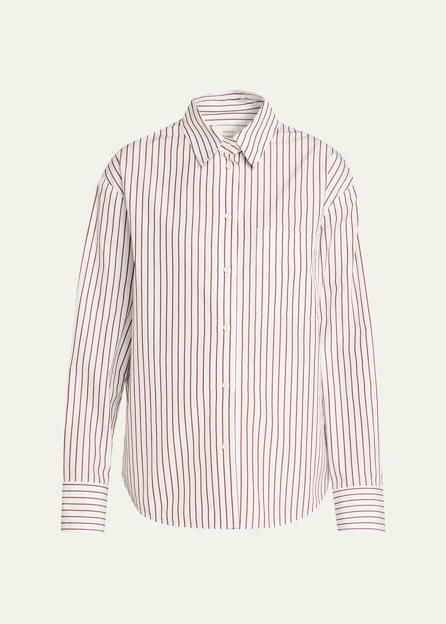 Loulou De Saison Maud Oversized Striped Shirt | Bergdorf Goodman