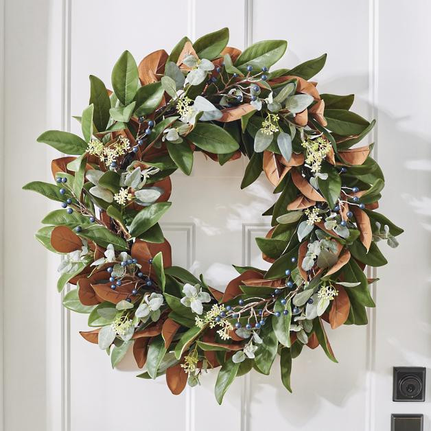 Mixed Magnolia Wreath | Grandin Road | Grandin Road