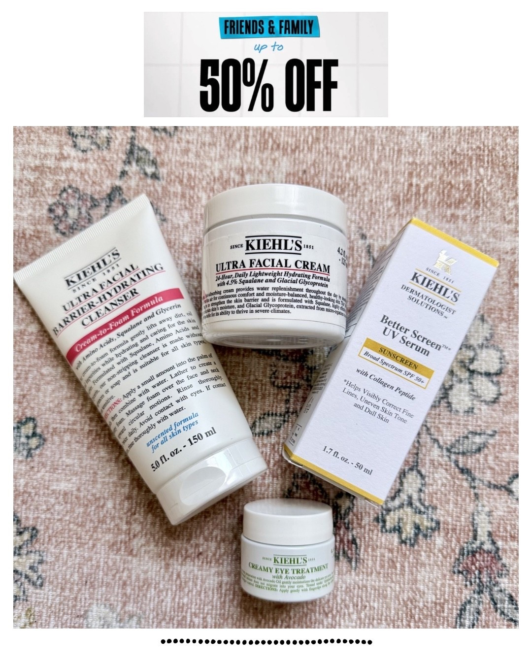 I cannot wait to try these products from Kiehl’s. They have amazing reviews and they are all on sale now for their Friends & Family Sale event. The products I got are part of the Better Screen Summer Routine, perfect for sun season. 




Summer beauty routine, sun season routine