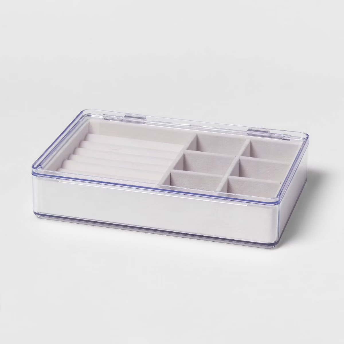 Acrylic Accessory Organizer with Lid - Brightroom™: Clear Jewelry Storage Box for Adults, Earri... | Target