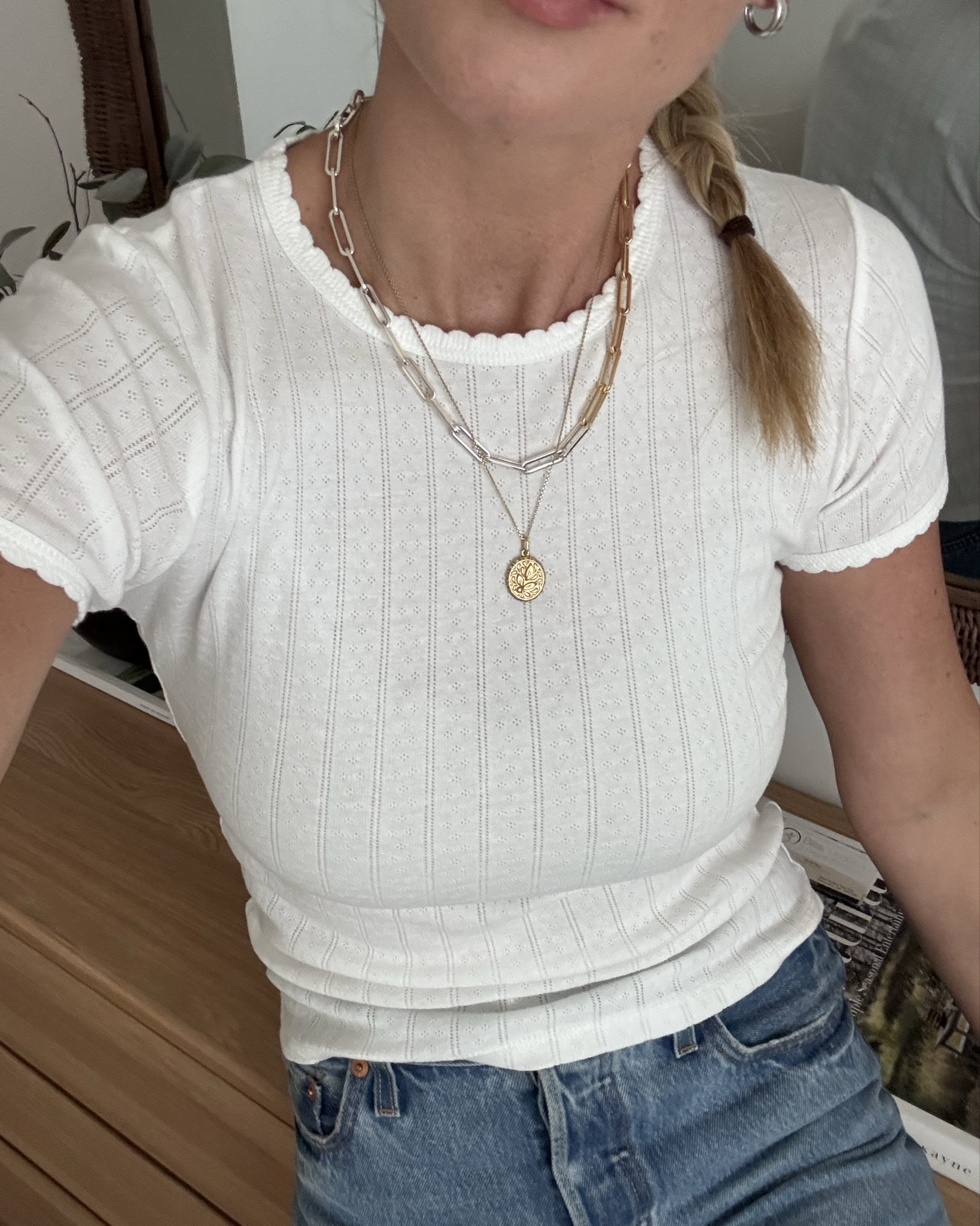 This LESET POINTELLE tee is absolute perfection! Wearing a size small. Get 20% off with code SHOP26 at SSENSE

#LTKootd #LTKSaleAlert