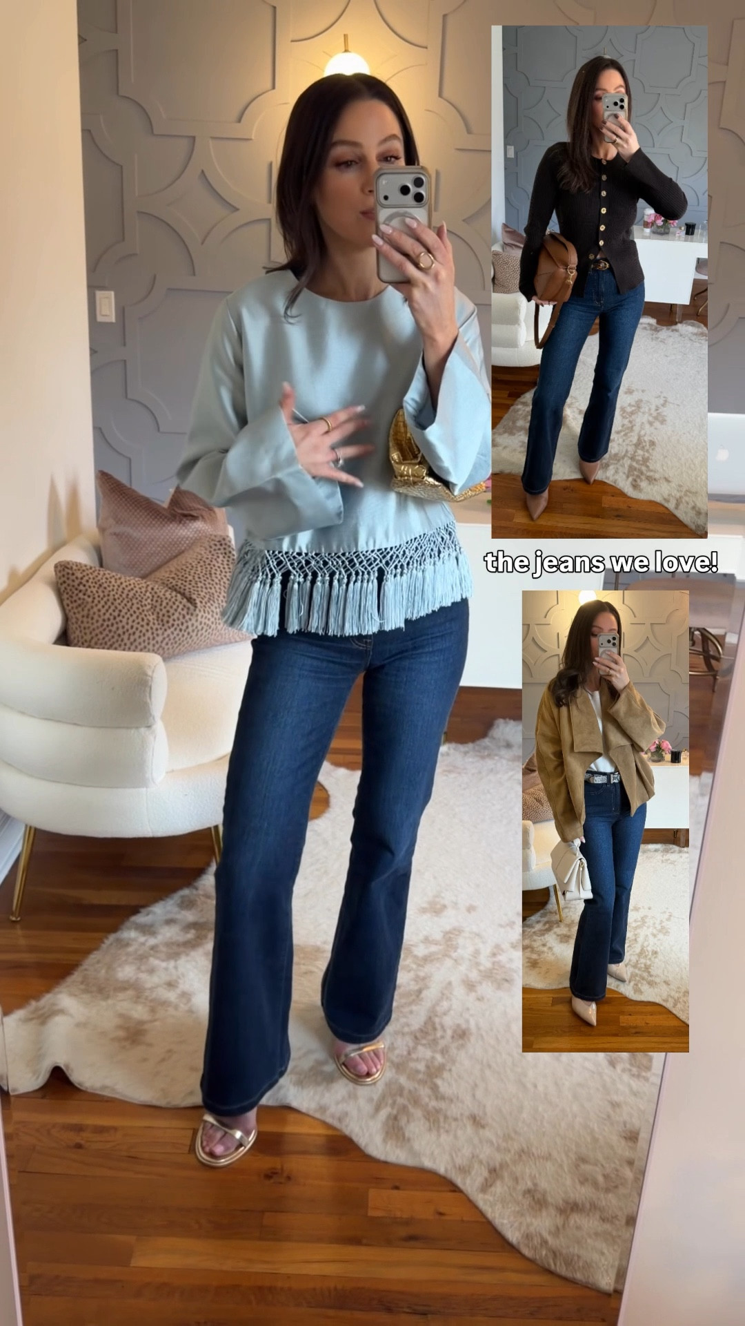 Best jeans! True to size. 
Heels also true to size as well as the top!

#LTKootd #LTKOver40 #LTKSeasonal