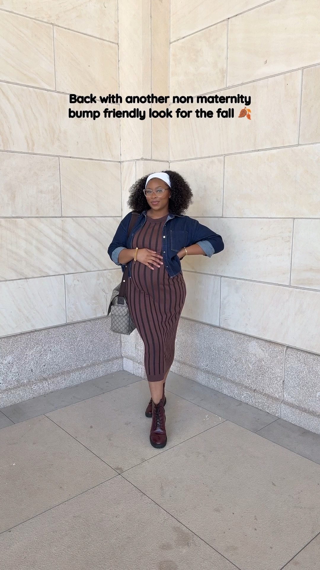 Back with another non maternity bump friendly outfit look for the FallLea

#LTKBump #LTKSeasonal #LTKStyleTip