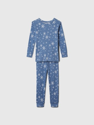 Kids & babyGap 100% Organic Cotton Snowflake PJ Set | Gap Factory