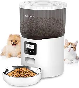 Automatic Cat Feeders with Timer, Cat Feeder Automatic Dog Food Dispenser for Pet Dry Food- Autom... | Amazon (US)