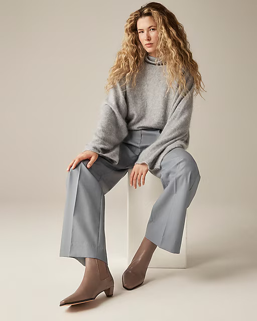 Remi square-toe ankle boots in leather | J. Crew US