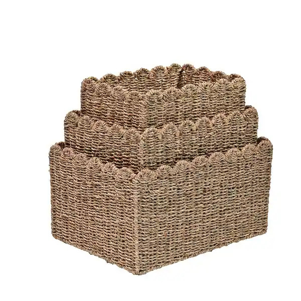 Arden Cottage Rectangular Organizing Storage Baskets (Set 3) - Bed Bath & Beyond - 42510370 | Bed Bath & Beyond
