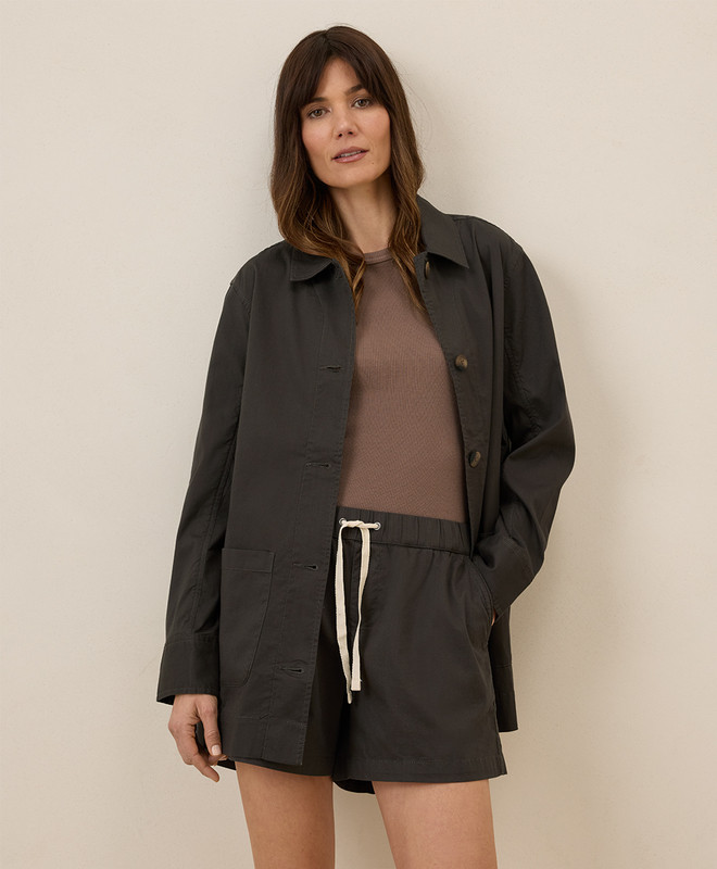 Women’s Daily Twill Oversized Lightweight Jacket made with Organic Cotton | Pact | Pact Apparel