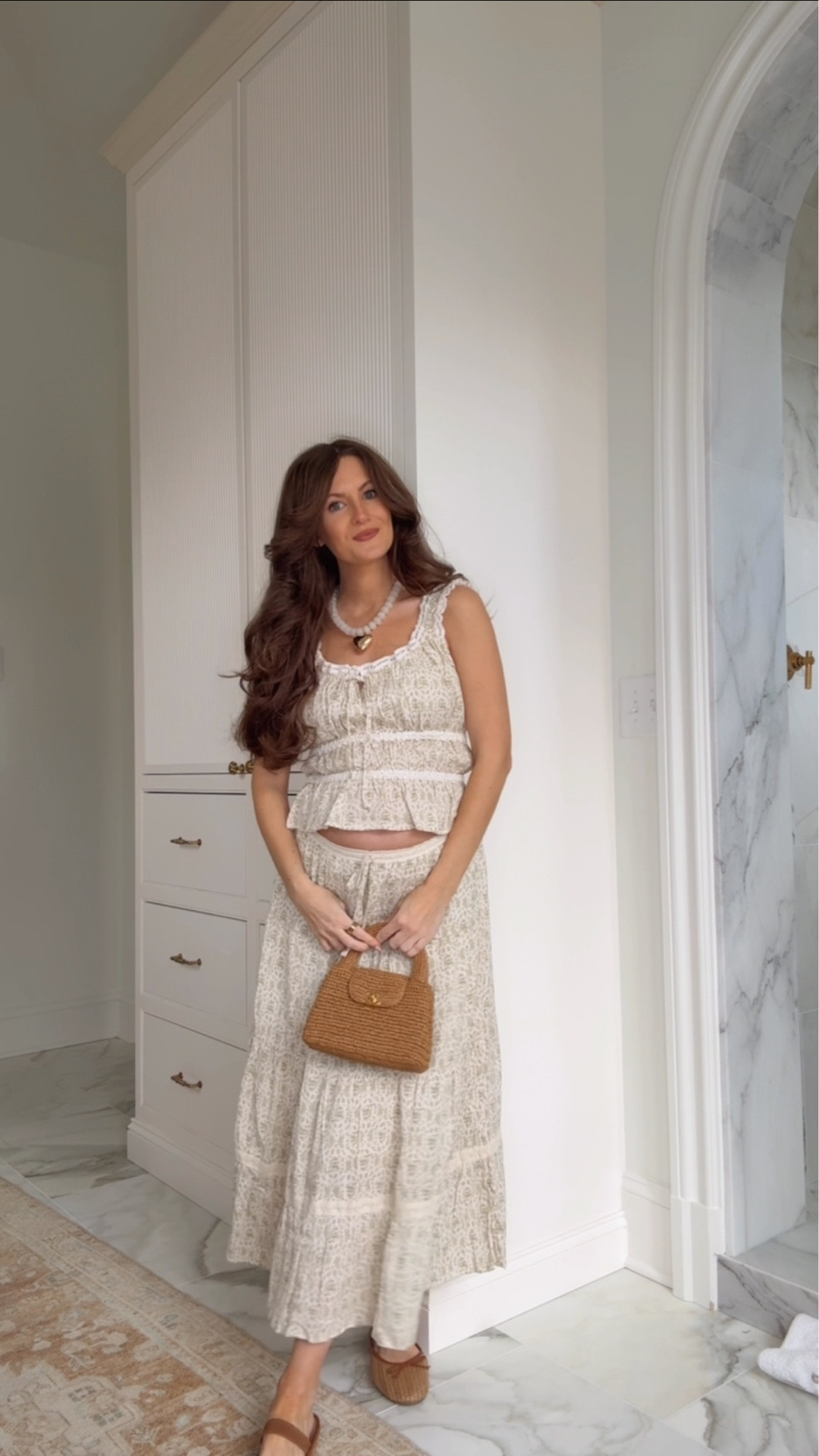#WalmartPartner Here’s a little try-on of all my favorite pieces from @walmart’s new Bridgerton collection. I am wearing a medium in all pieces (I sized up for pregnancy!). These pieces are all perfect for spring! 

@bridgertonnetflix #Walmart 