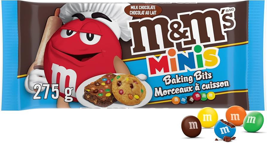 M&M'S Minis Milk Chocolate Candies, Baking Bits, Pouch, 275g | Amazon (CA)